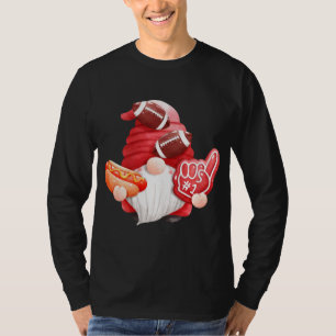 Game Day Football Gnome Mum Dad Referee Touchdown T-Shirt