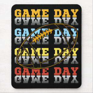 Game Day Football Lover Typography Mouse Pad