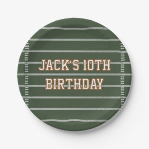 Game Day Football Paper Plate