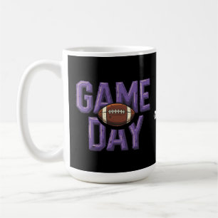 Game Day Football Player Vintage Sports Design Coffee Mug