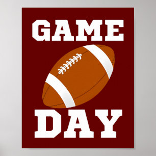 Game day football poster