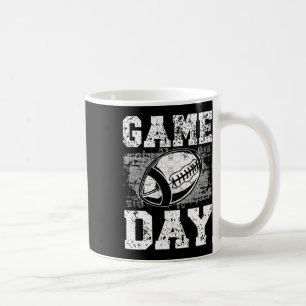 Game Day Football Retro Throwback Mens Womens Spor Coffee Mug
