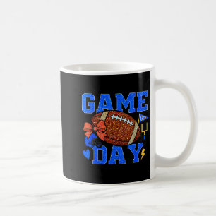 Game Day Football Season Football Mama Blue Gold B Coffee Mug