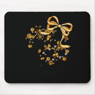 Game Day Football Season Football Mama Girl Black Mouse Pad