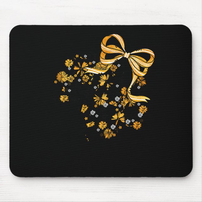 Game Day Football Season Football Mama Girl Black  Mouse Pad (Front)