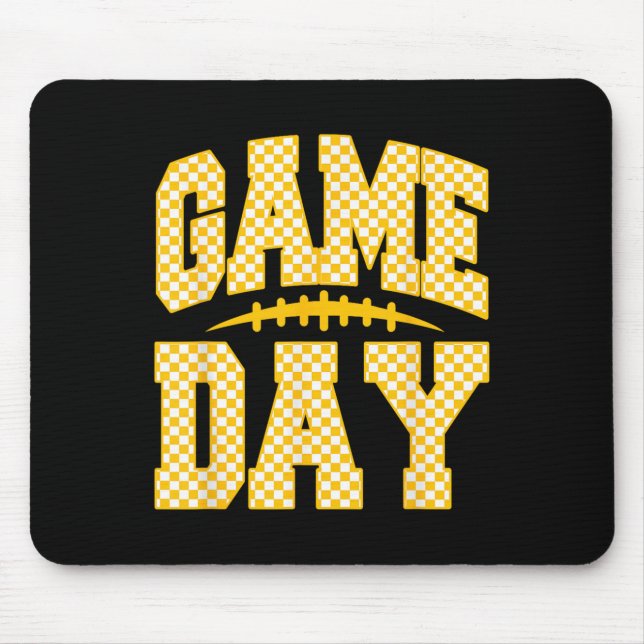 Game Day Football Season Football Mama Girl Blue G Mouse Pad (Front)