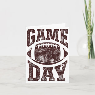 Game Day Football Season Funny Men Women Team Spor Card