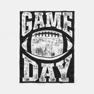 Game Day Football Season Funny Men Women Team Spor Fleece Blanket