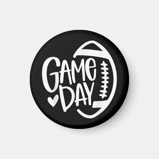 Game Day Football Season Funny Men Women Team Spor Magnet (Front)