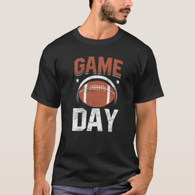 Game Day Football Season  Men Women Team Sports Vi T-Shirt (Front)