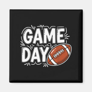 Game Day Football Sports Fans Funny Youth Kids Magnet