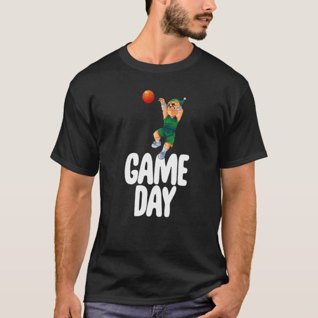 Game Day Gnome  Basketball Game Celebration Women  T-Shirt (Front)