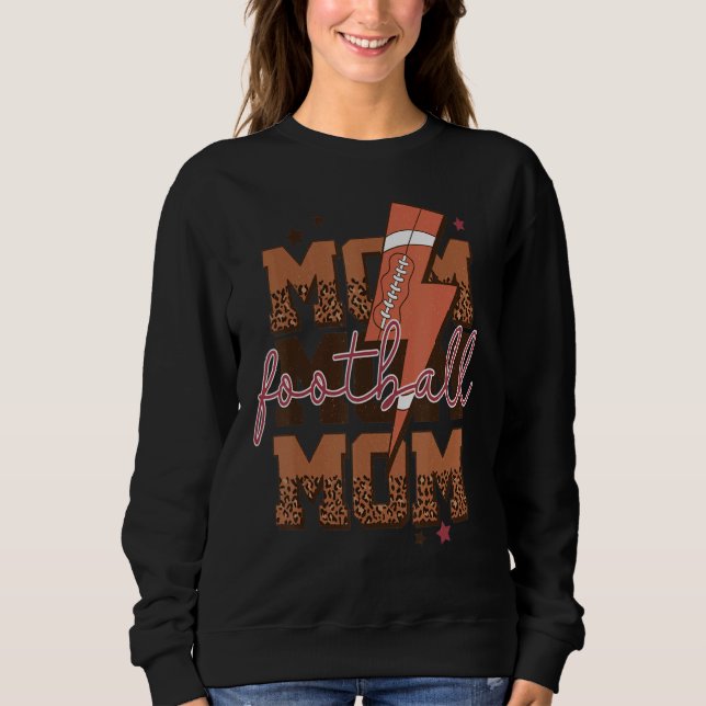 Game Day Leoparrd Football For Kids Sweatshirt (Front)