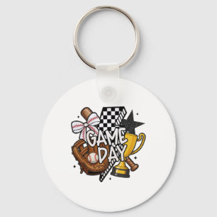Game Day Mama Bysebyll Mum For Women Girl Kid  Key Ring