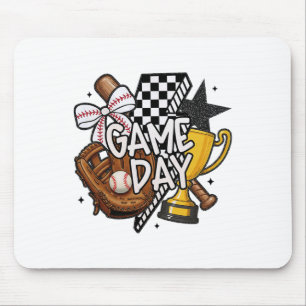 Game Day Mama Bysebyll Mum For Women Girl Kid Mouse Pad