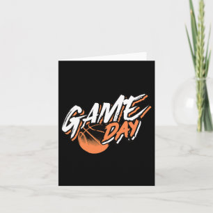 Game Day Motivational Bysketbyll Saying Card