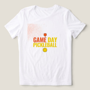 Game Day Pickleball T-Shirt Minimal Sport Style Tri-Blend Shirt