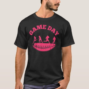 Game Day Play Football Pink Men Women Kids Boys G T-Shirt