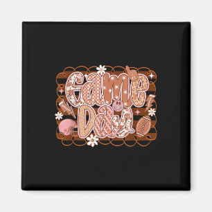 Game Day Pumpkin Football Fall Season Pumpkin Magnet