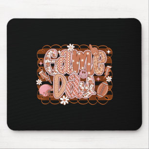 Game Day Pumpkin Football Fall Season Pumpkin Mouse Pad