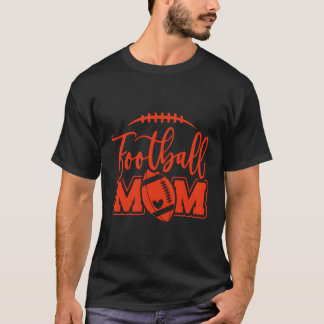 Game Day Red And Black High School Football Footba T-Shirt