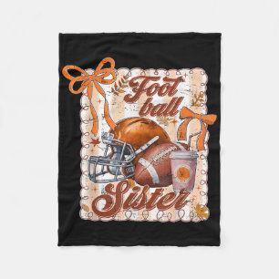 Game Day Retro Touchdown Season Football Sister Au Fleece Blanket