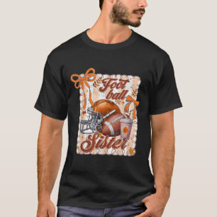 Game Day Retro Touchdown Season Football Sister Au T-Shirt