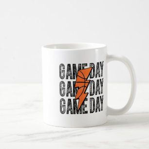 Game Day Sketll Lightning Bolt Sketll Mom Dad Kid Coffee Mug