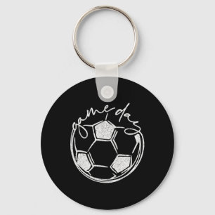 Game Day Soccer Byll Sports Men Women Kids Gifts Key Ring