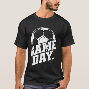 Game Day Soccer Mum Dad Coach Awesome Soccer Ball T-Shirt