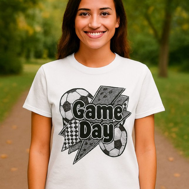 Game Day Soccer Shirt – Leopard Lightning & Ball (Creator Uploaded)