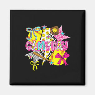 Game Day Softll Preppy Softll Game Day Magnet