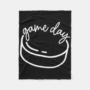 Game Day Sports Parent Hockey Mom Dad Hockey Fan S Fleece Blanket
