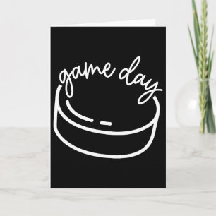 Game Day Sports Parent Hockey Mum Dad Hockey Fan S Card