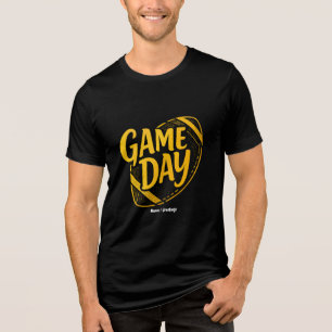 Game Day Thanksgiving Football Season Design Perfe Tri-Blend Shirt