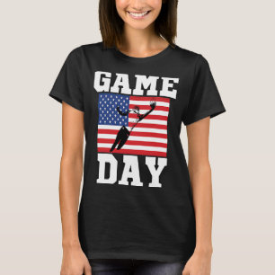 GAME DAY USA FLAG AMERICAN FOOTBALL FANS SPORT STY T-Shirt