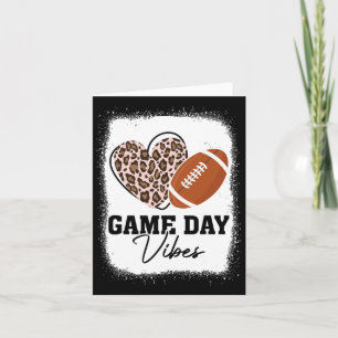 Game Day Vibes - American Football Lover Leopard F Card