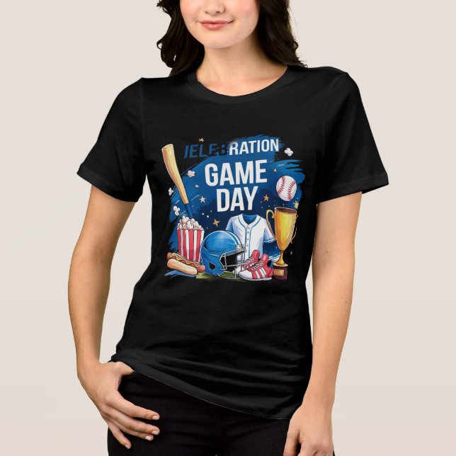 Game Day Vibes Tri-Blend Shirt (Front)