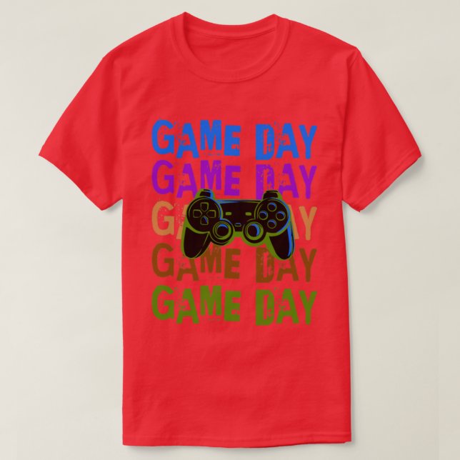 Game day video games T-Shirt (Design Front)