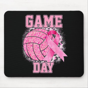 Game Day Volleyball Breast Cancer Awareness Nk Rib Mouse Pad