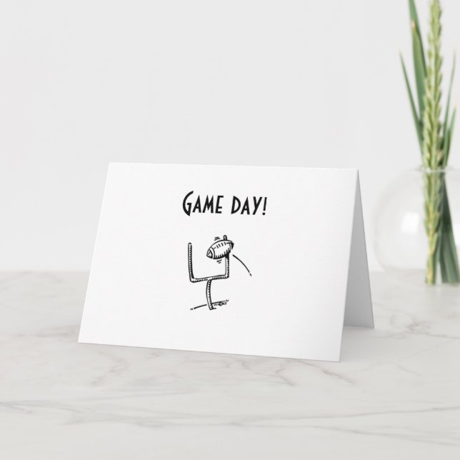 GAME DAY - WEDDING WISHES CARD (Front)