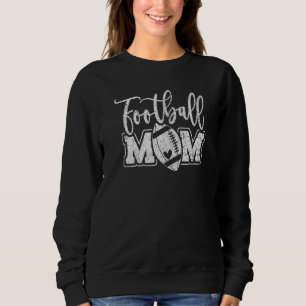Game Day Youth or High School Football Mama Footba Sweatshirt