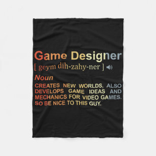 Game Designer Definition Game Programmer Game Dev  Fleece Blanket