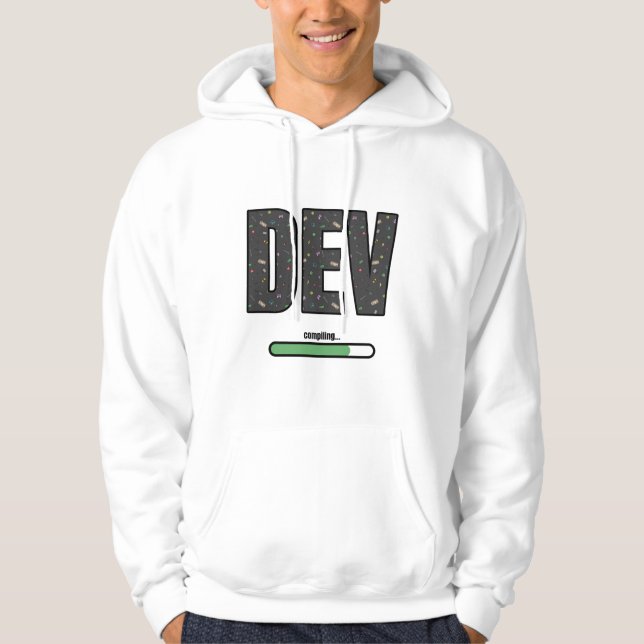 Game Dev Compiling - Green Compiling Hoodie (Front)