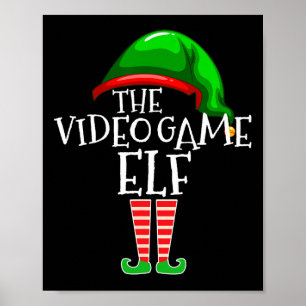 Game Elf Group Matching Family Christmas Gift Game Poster