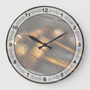 Game - Everyone loves to play Croquet Large Clock