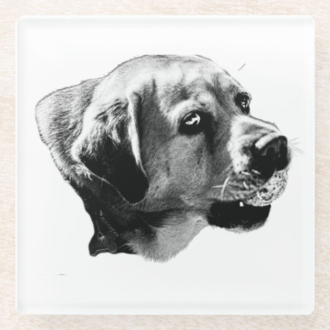 Game Face – Table Accent Glass Coaster (Front)