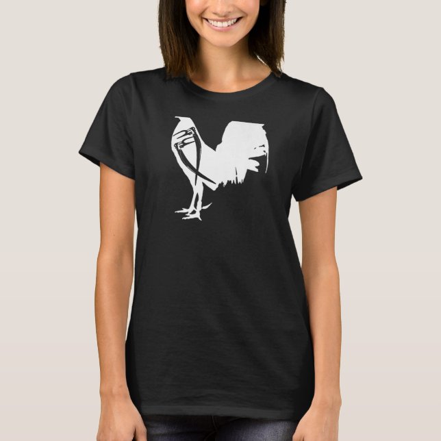 Game Fowl Gallegos Rooster Chicken gallero White B T-Shirt (Front)