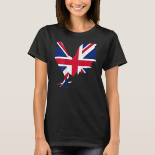 game fowl united kingdom UK flag gamefowl Rooster T-Shirt
