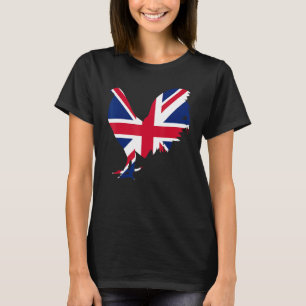 game fowl united kingdom UK flag gamefowl Rooster  T-Shirt